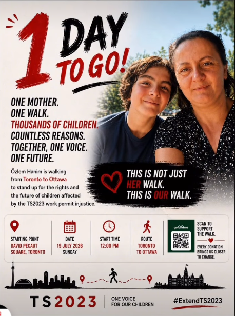 A Mother's March for Justice: Özlem Walks from Toronto to Ottawa for TS2023